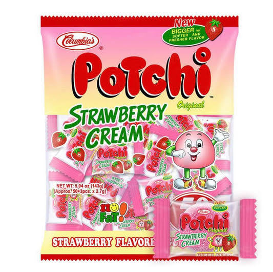 POTCHI STRAWBERRY CREAM 50pcsx125g