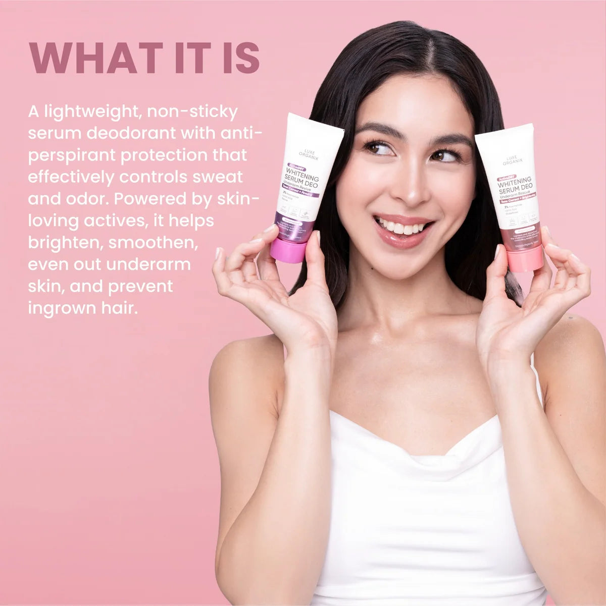 LUXE ORGANIX Active Dry Whitening Serum Deodorant Underarm Revive 50g