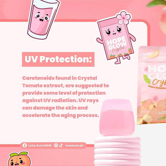Luna Aura Hope Glow Crystal Peach Glutathione Juice Drink Perth Affordable Beauties PTY LTD Luna Aura Hope Glow Crystal Peach Glutathione Juice Drink Perth Affordable Beauties PTY LTD