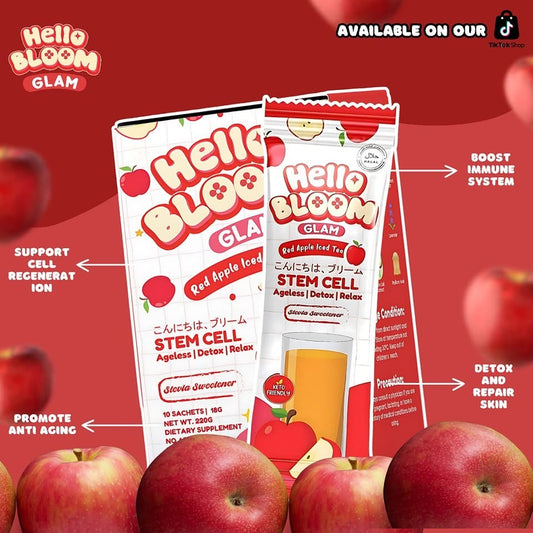 Kiray’s HOT BABE Hello Bloom Glam Red Apple Iced Tea 22gx10