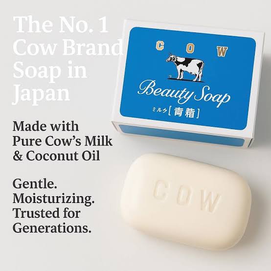 JAPAN 🇯🇵  COW BRAND BEAUTY SOAP BLUE 85g