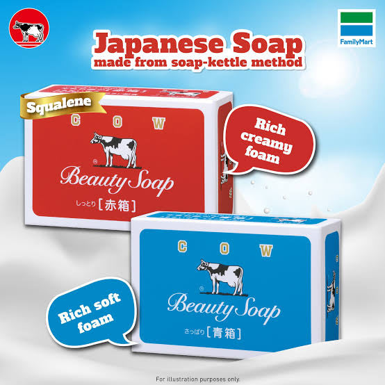 JAPAN 🇯🇵  COW BRAND BEAUTY SOAP BLUE 85g