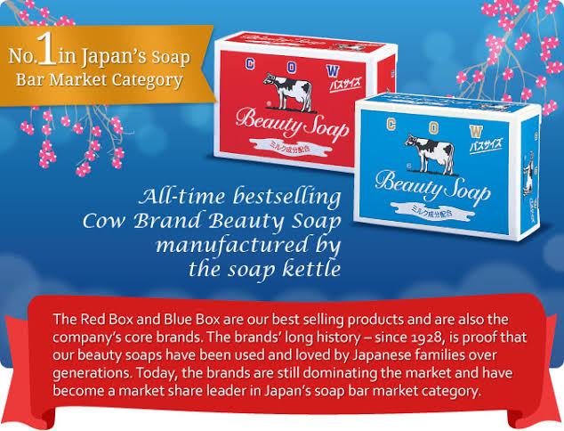 JAPAN 🇯🇵  COW BRAND BEAUTY SOAP BLUE 85g