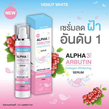 Venut White Alpha Arbutin 3+ Collagen Whitening Serum 150ml