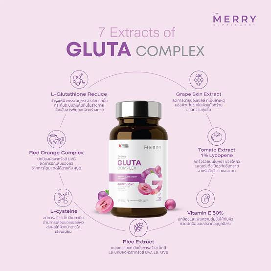 The Merry Gluta Complex 30 Capsules