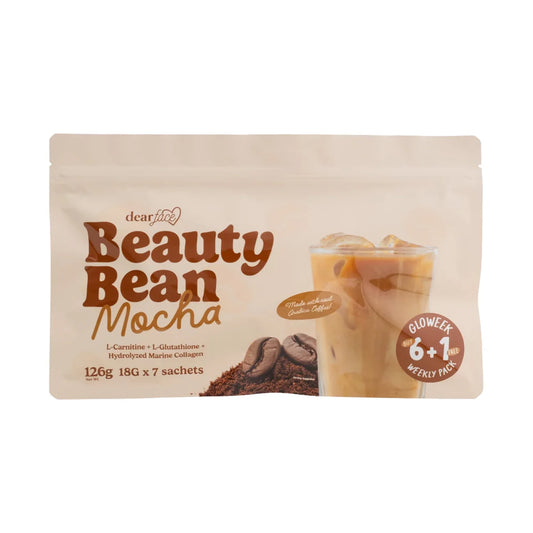 DF BEAUTY BEAN MOCHA GLOWEEK PACK 126G 18G x 7-SACHETS GLOWEEK WEEKLY PACK