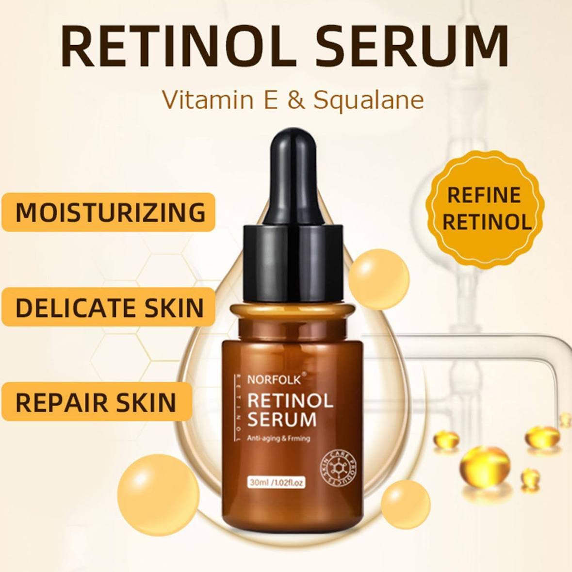 VIBRANT GLAMOUR Double Retinol Serum Anti-aging Firming 30ml