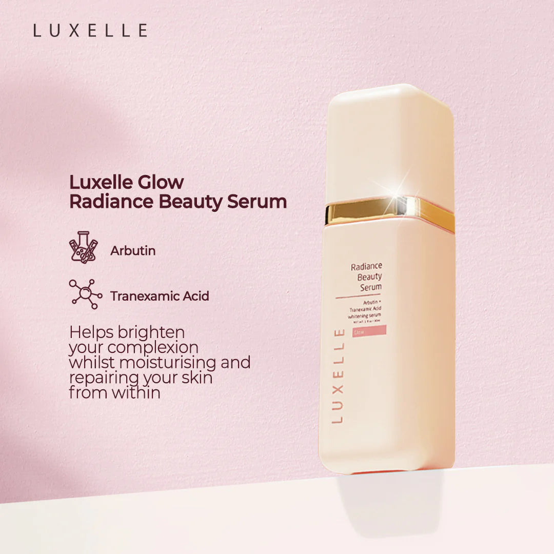 Luxelle Glow & Go Kit  + Luxelle Centella Sun Serum 10ml SPF 50+ PA++++ by Heart Evangelista