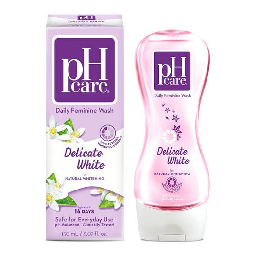 PH Care Daily Feminine Wash Delicate White for Natural Whitening 150ml
