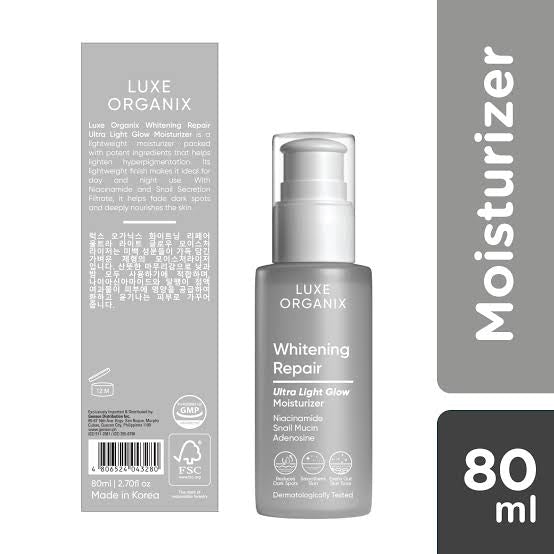 Luxe Organix Whitening Repair Ultra Light Glow Moisturizer 80ml