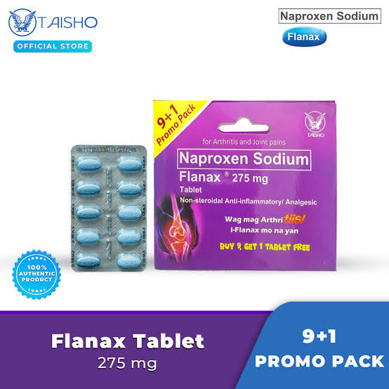 FLANAX
Naproxen sodium 275mg 10 Tablets