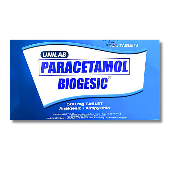 PARACETAMOL - BIOGESIC 10 TABLETS (BOX WAS DAMAGED DURING SHIPPING)