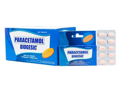 PARACETAMOL - BIOGESIC 10 TABLETS (BOX WAS DAMAGED DURING SHIPPING)