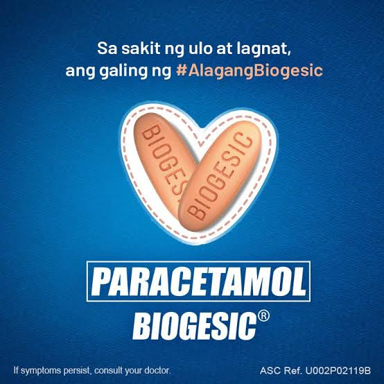 PARACETAMOL - BIOGESIC 10 TABLETS (BOX WAS DAMAGED DURING SHIPPING)