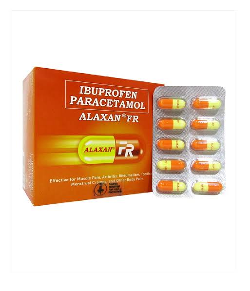 ALAXAN FR (IBUPROFEN PARACETAMOL) 10 Capsules