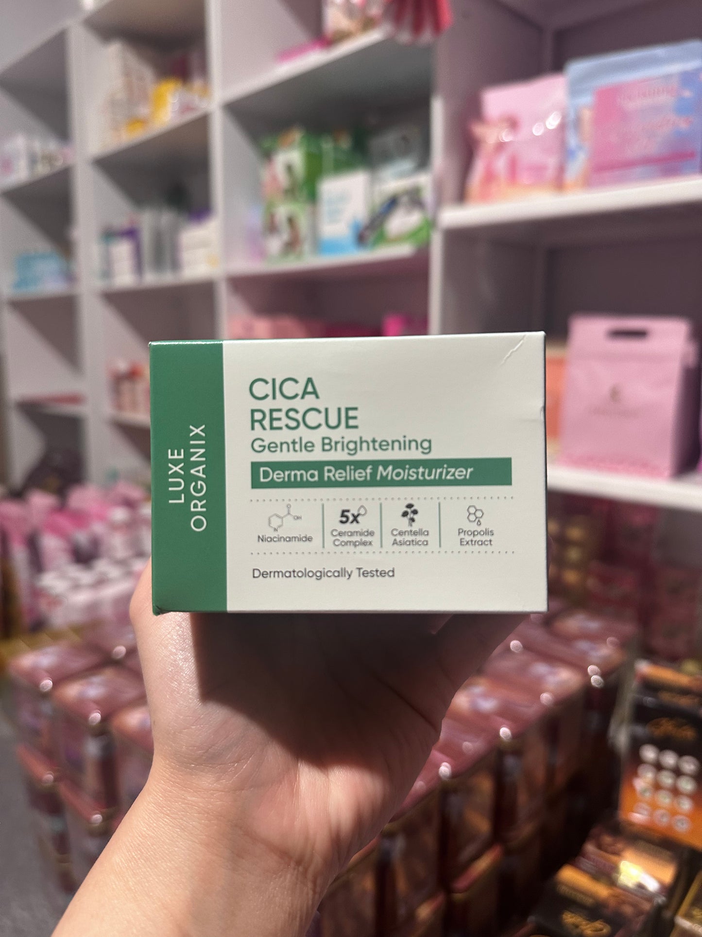 LUXE ORGANIX Cica Rescue Gentle Brightening Derma Relief Moisturizer 50g