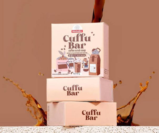 Cuffu Bar Coffee Scrub Soap by Magara 60g