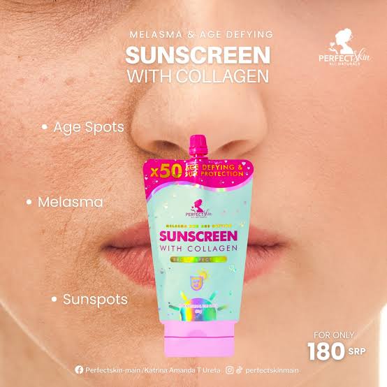 Perfect Skin Sunblock Twin Pack- Gel Cream SPF45 30g + Melasma & Age Defying Sunscreen With Collagen Broad Spectrum SPF45 30g