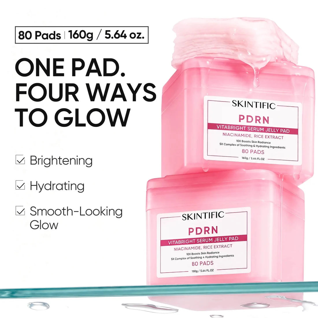 SKINTIFIC PDRN Vitabright Serum Jelly Pad (80 Pads)