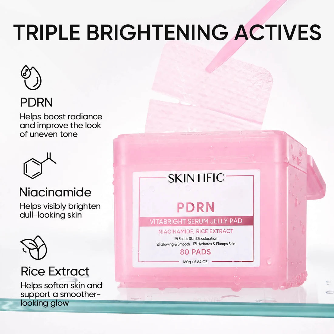 SKINTIFIC PDRN Vitabright Serum Jelly Pad (80 Pads)