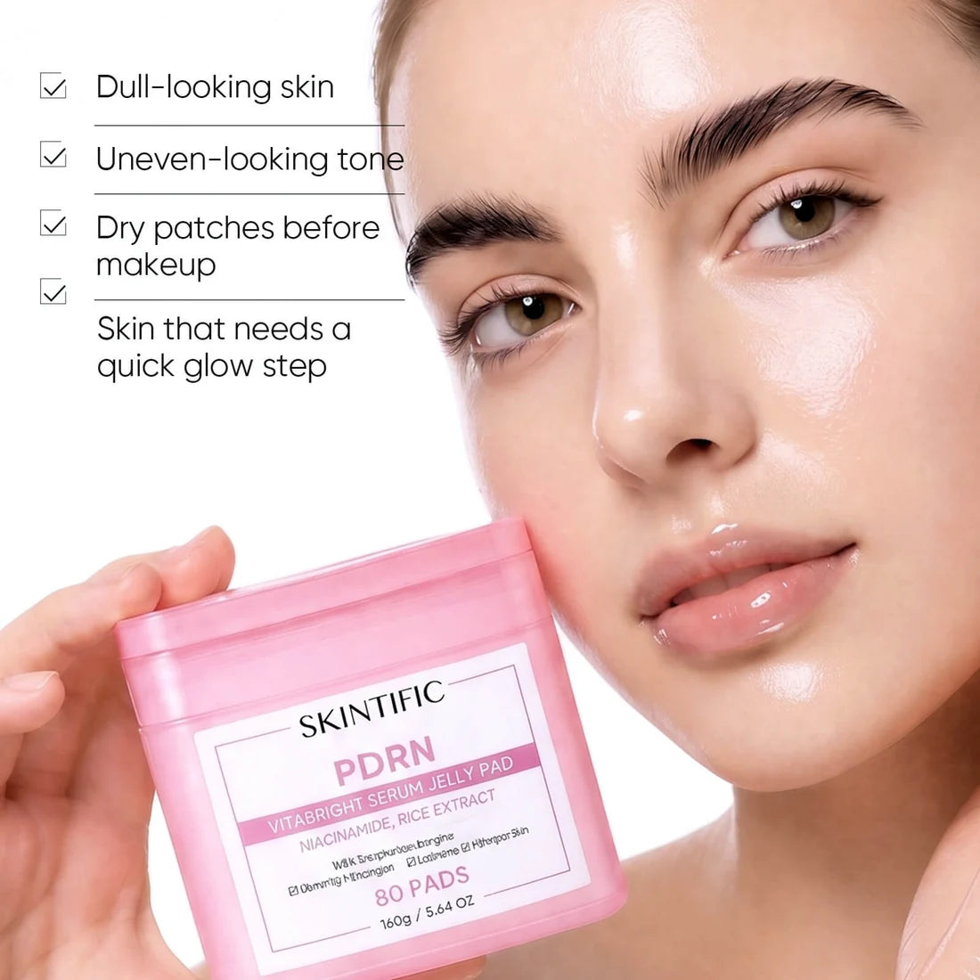 SKINTIFIC PDRN Vitabright Serum Jelly Pad (80 Pads)