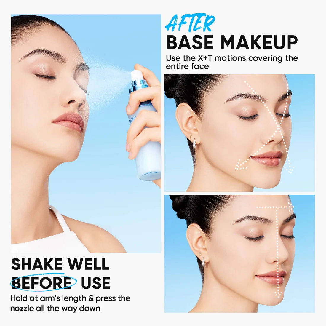 SKINTIFIC Lock The Look Setting Spray 16-Hour Long-Lasting Matte Finish 80ML