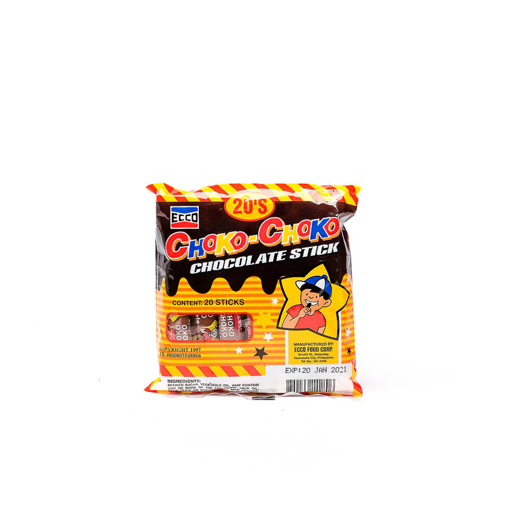 CHOKO-CHOKO CHOCOLATE STICKS 20-PCS 380G