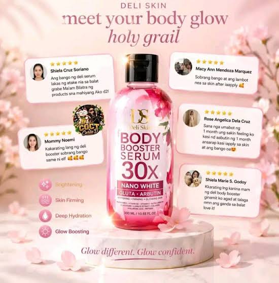 Deli Skin Body Booster Serum 30x Nano White Gluta Arbutin 300ml