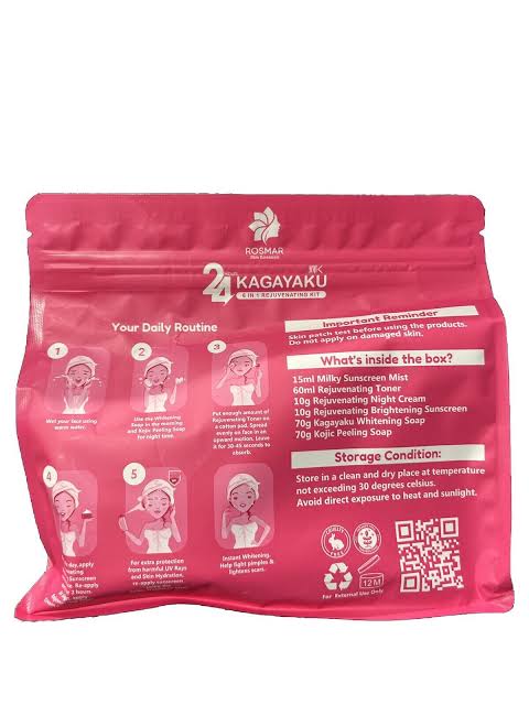 Rosmar Kagayaku 24 Hours Rejuvenating 6 in 1 Kit