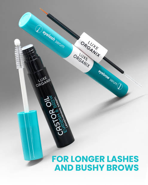 Luxe Organix Castor Oil DUAL TIP EYELASH & BROW LENGTHENING Serum 18ML