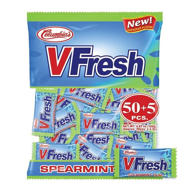 COLUMBIA V-FRESH SPEARMINT GUM 160G