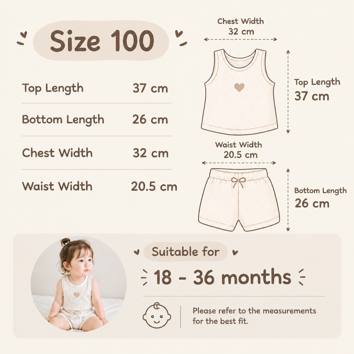 Cocohani Mesh Heart Sleeveless Loungewear Set (Sky Blue) Size 100 (18-36 Months)
