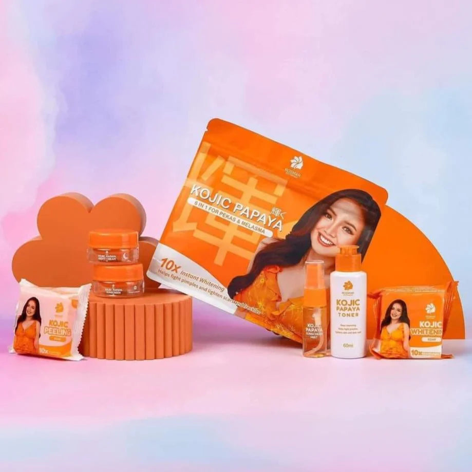 Rosmar Kojic Papaya For Pekas & Melasma 6 in 1 kit