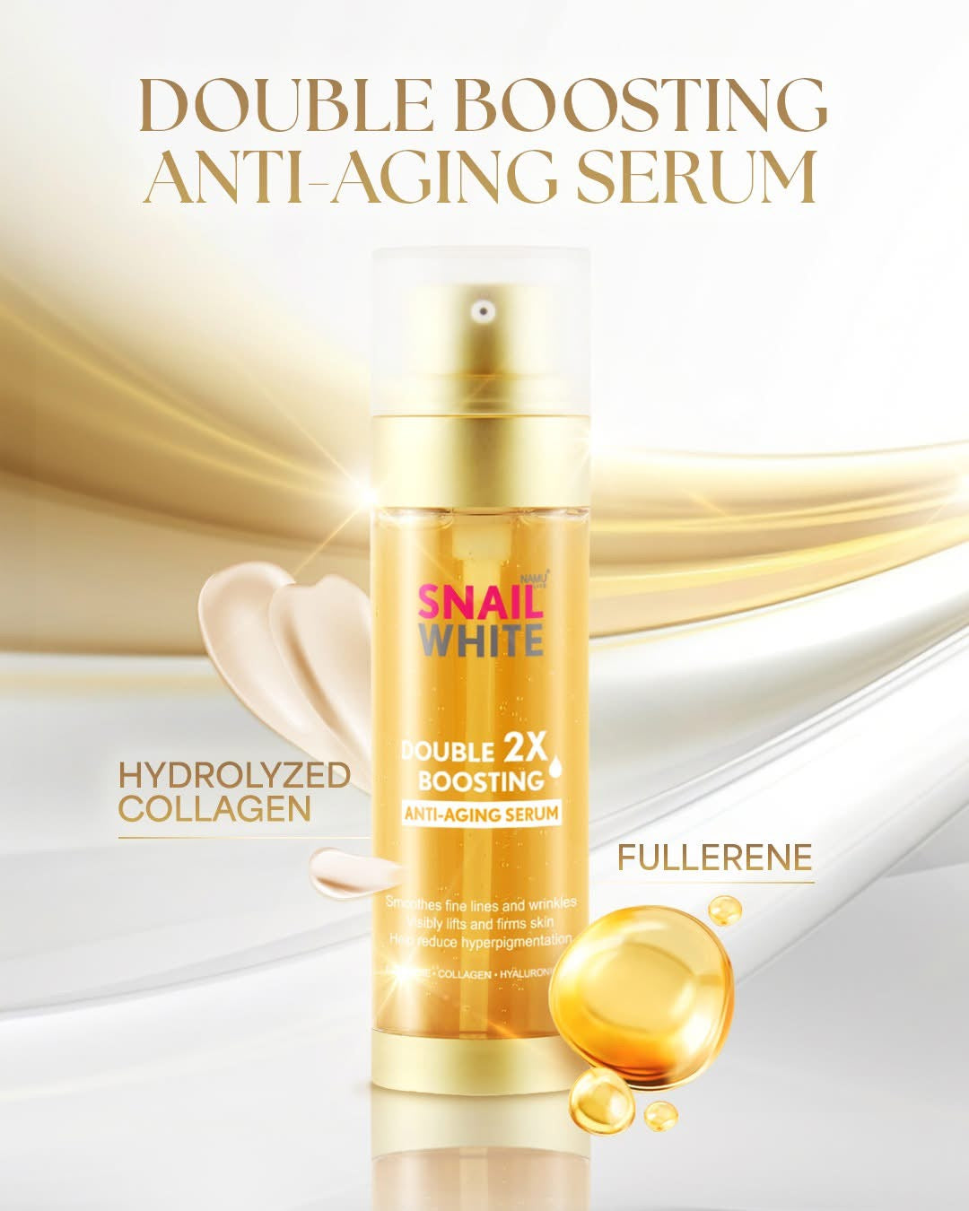 Namu SNAILWHITE Double Boosting Anti-Aging Serum 40ml + 40ml