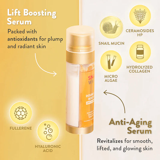 Namu SNAILWHITE Double Boosting Anti-Aging Serum 40ml + 40ml