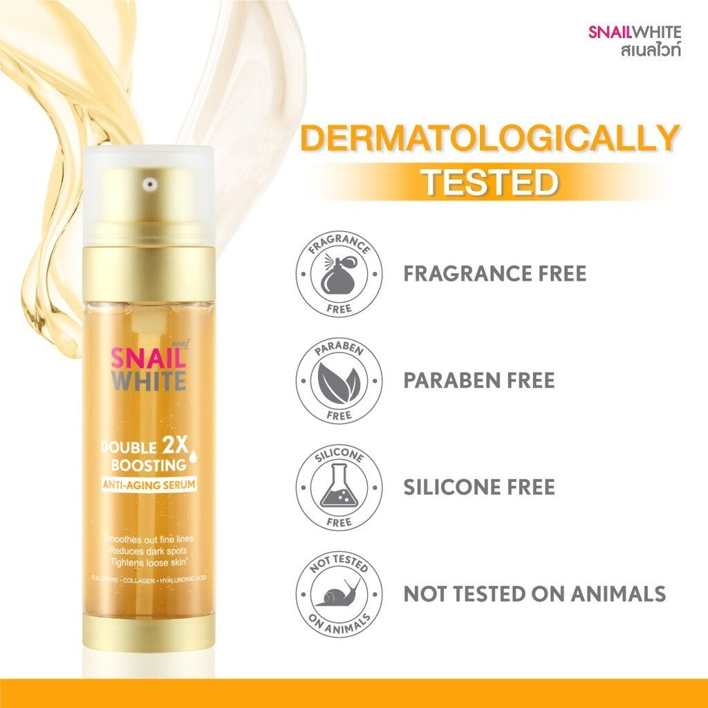 Namu SNAILWHITE Double Boosting Anti-Aging Serum 40ml + 40ml
