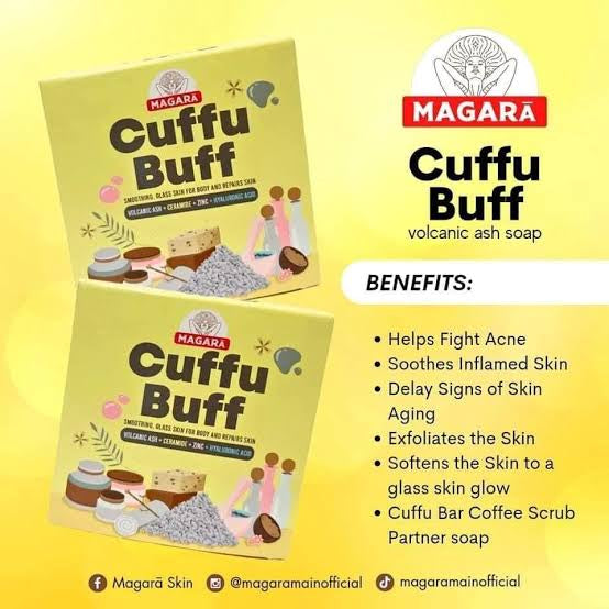 Cuffu Buff Volcanic Ash Soap by Magara 70g