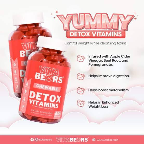 Vitabears Detox Vitamins - 60 gummies