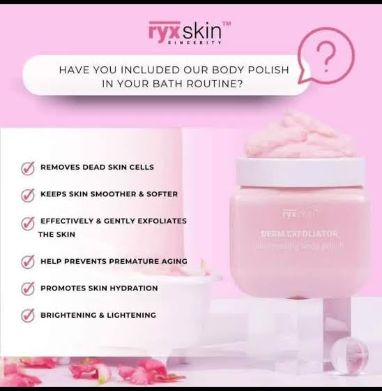 Ryx Skin Sincerity Derma Exfoliator Illuminating Body Polish 370g