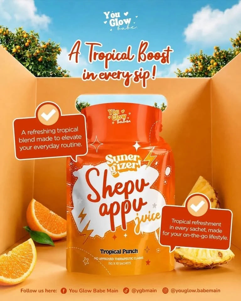 You Glow Babe SunerGizer Shepu Appu Juice Tropical Punch 10's