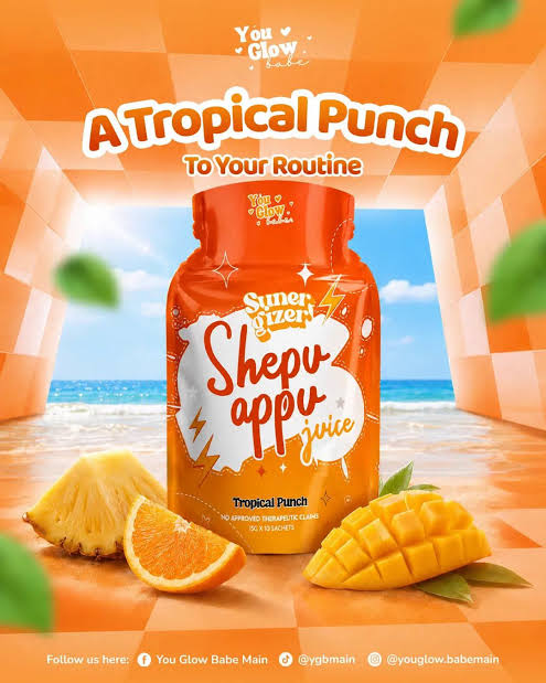 You Glow Babe SunerGizer Shepu Appu Juice Tropical Punch 10's