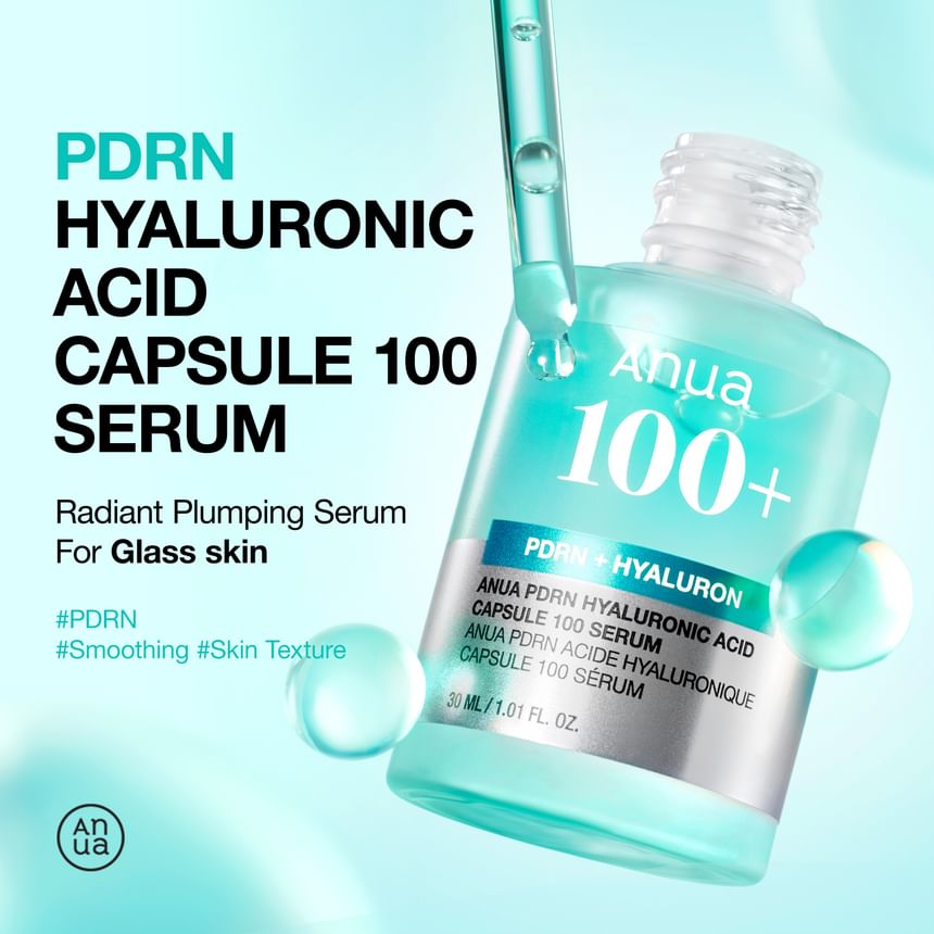 Anua - Bundle: PDRN Hyaluronic Acid Capsule 100 Serum 30ml + PDRN Hyaluronic Acid 100 Moisturizing Cream 30ml