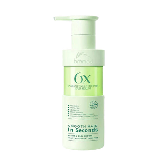 Bremod 6X Instant Smooth Repair Hair Serum Argan Oil Castor Jojoba Nourishing Hair Essence 150ml