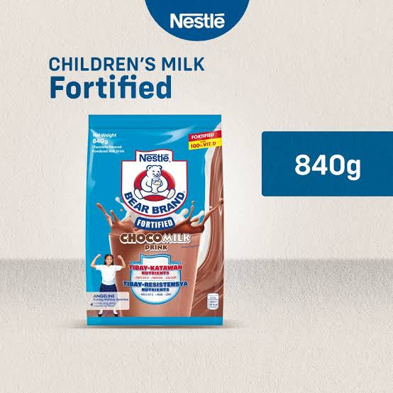 BEAR BRAND Fortified Choco Milk Drink 840g