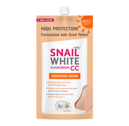 NAMU Snail White CC Sunscreen SPF 50+ PA+++ - 6ml/sachet