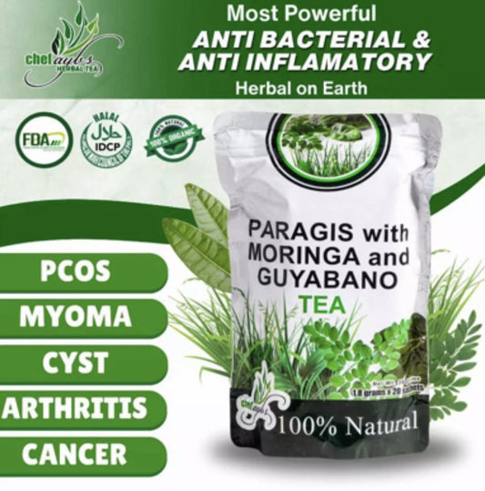 Chef Ayb’s Paragis Tea with Moringa and Guyabano 20 Tea Bags