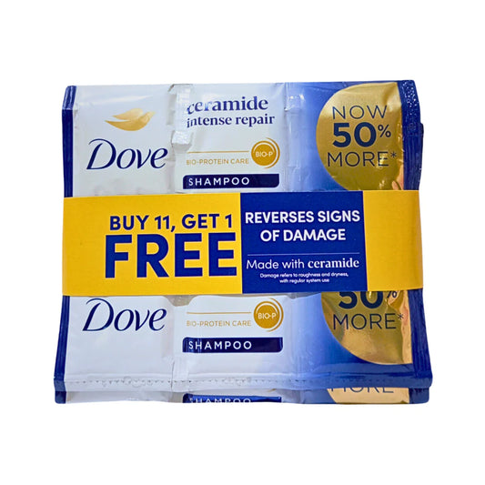 DOVE DOVE Ceramide Intense Repair Shampoo 13.5mL buy 11, get 1 (sold per dozen)