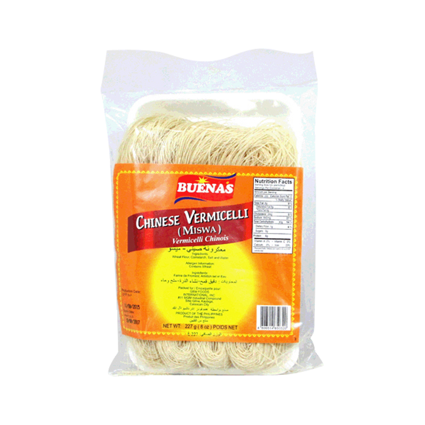 Buenas Chinese Vermicelli/Misua 227g