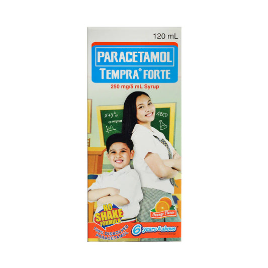 Tempra Paracetamol for Age 6 years & above) (Orange) - 120ml