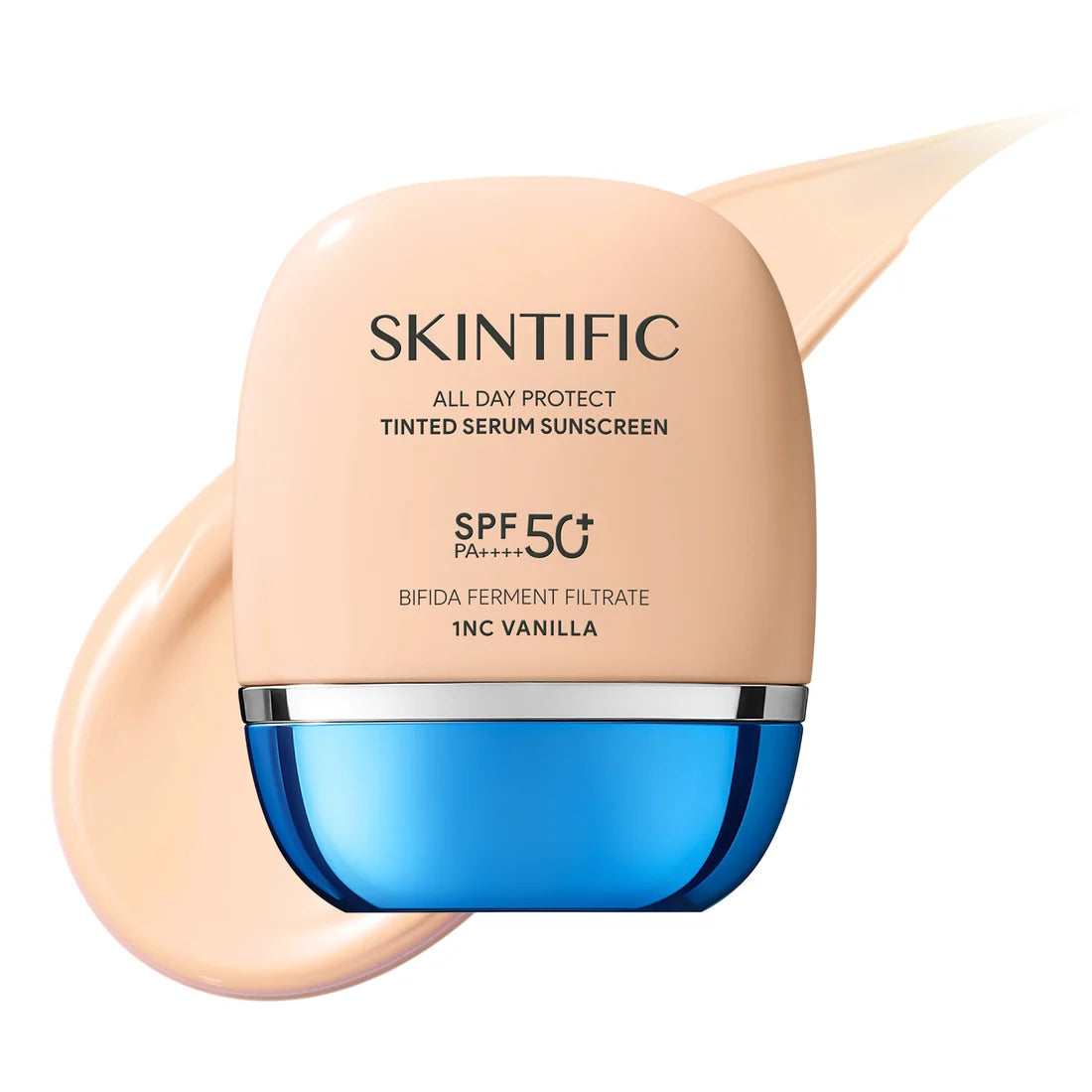 SKINTIFIC All Day Protect Tinted Serum Sunscreen SPF 50+ PA++++ - 1NC VANILLA